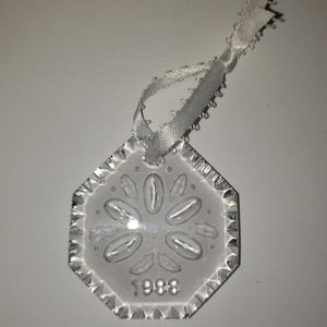 Vintage Waterford Crystal Christmas Ornament, 1988